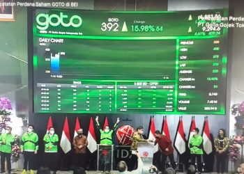 Market Cap GOTO Naik Jadi Rp452,43 Triliun